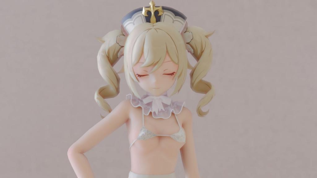 PCV-203 原神MMDbl07cos白丝女仆芭芭拉海报